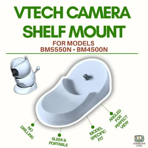 VTech BM4500N & BM5550N Owl Camera Mount, Angled Shelf Stand, No-Drill, 3D - Picture 1 of 6