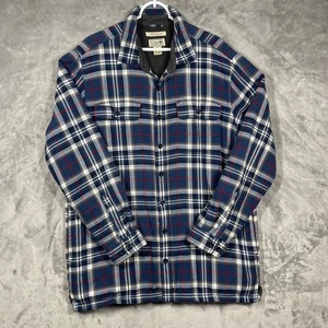 LL Bean Hemd Herren Large Tall kariert Fleece gefüttert Flanell Overshirt Shacket Herbst - Bild 1 von 8
