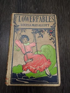 BLUMENFABELN Louisa May Alcott antikes Buch Hurst & Co Hardcover 1854 - Bild 1 von 24