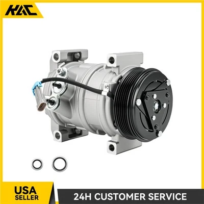 Compresor de aire acondicionado para Chevrolet Silverado 3500 HD 07-2010 GMC Savana 1500 2008-09 Foto 1 de 4