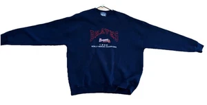 Felpa Vintage Atlanta Braves 1995 Campioni del Mondo XXL MLB Leggi Desc. - Foto 1 di 9