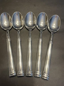 Juego de 5 cucharas soperas ovaladas de acero inoxidable 18/10 bandas Cambridge TOSCANY - Imagen 1 de 1