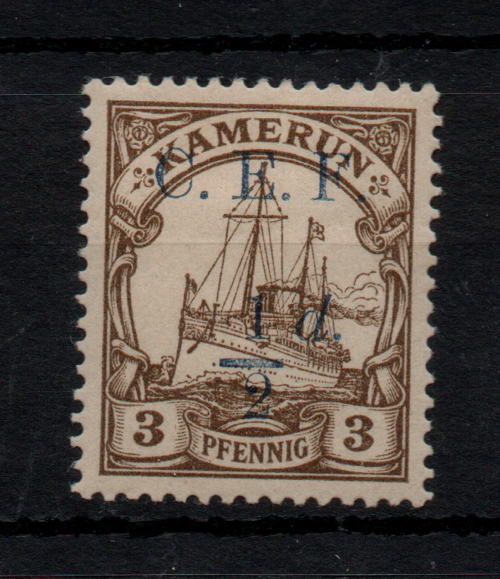 Camerún 1915 1/2d en 3pf marrón como nuevo LHM #B1 Kaiser Yacht WS43603 Foto 1 de 1