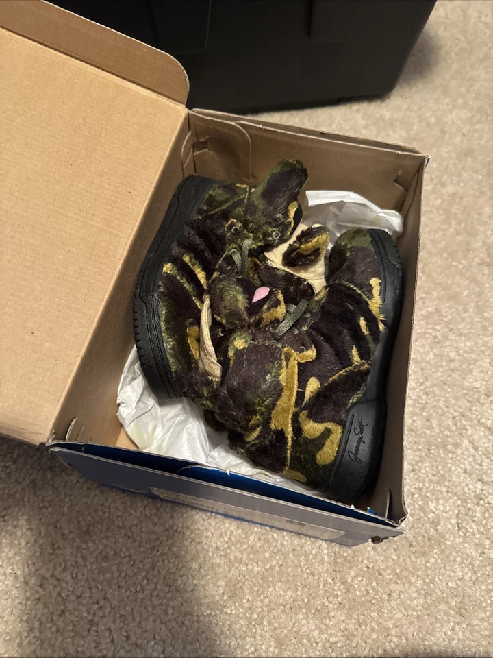 NUEVO BEBÉ TALLA 8.5K Adidas Jeremy Scott OSO CAMUFLAJE con SOMBRERO Q20918 Auténtico Foto 1 de 4