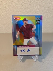 2022 Leaf Vivid Landon Sims Auto /40 Gray - Picture 1 of 2