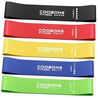 Bandas de Resistencia para Hacer Entrenamiento, Bandas de Ejercicio Resistencia 10-40LB Coloridas Foto 1 de 4