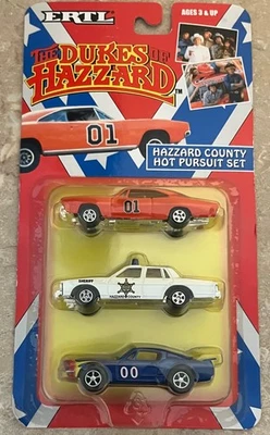 Juego de fundición a presión ERTL DUKES OF HAZZARD COUNTY HOT PERSECUCIÓN 1:64 Foto 1 de 4