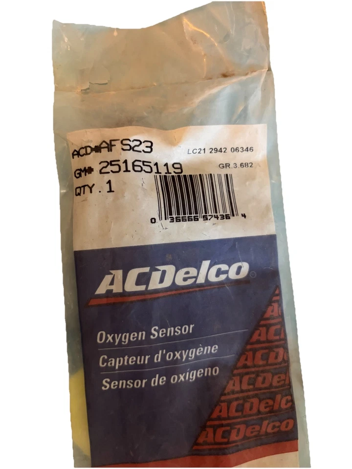 Sensor de oxígeno OE GM ACDelco AFS23 25165119 (muchos vehículos GM 1980-1998) NUEVO DE STOCK Foto 1 de 1