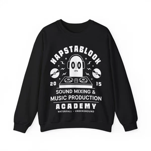 Napstablook Sound Mixing Emblem Crewneck Sweatshirt. Undertale Video Game. RPG. - Picture 1 of 14
