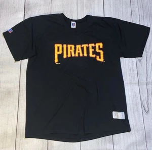 Vintage Russell Athletic 1990s Pittsburgh Pirates Spell Out T-Shirt Size XL 1997 - Picture 1 of 9