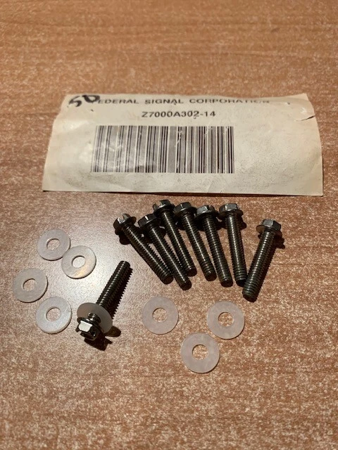 Federal Signal Streethawk купольные винты для световой штанги новые из старых запасов X 8 - Изображение 1 из 1