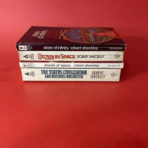 Vintage Science Fiction : Robert Sheckley / Lot of 4 Paperback Books - Foto 1 di 10