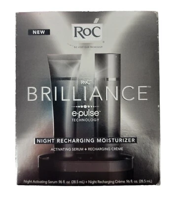 RoC Brilliance Night Recharging Moisturizer e Pulse Technology New In Box - Image 1 of 2