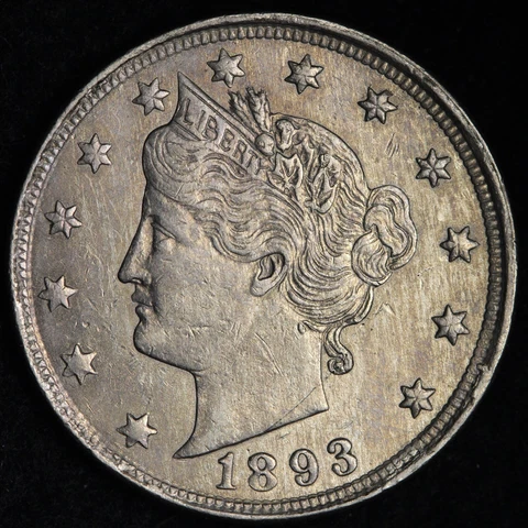 1893 Liberty V Nickel CHOICE BU *UNCIRCULATED* MS E151 UCKM Cover