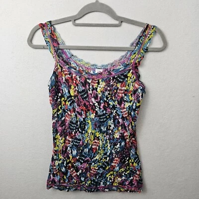 Camiseta Hanky Panky Mujer Talla Mediana Multicolor Sin Mangas Camisola Encaje Foto 1 de 4