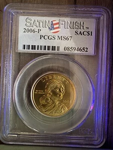 2006-P Sacagawea Dollar PCGS MS67 - Picture 1 of 2