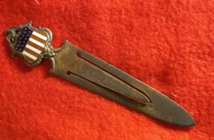 MONTREAL CANADA STERLING SILVER  SOUVENIR ENAMELED BOOKMARK  - Picture 1 of 3