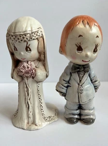 Estatuillas coleccionables de novios - adornos para pasteles de boda - 6 1/2" de alto - Imagen 1 de 7