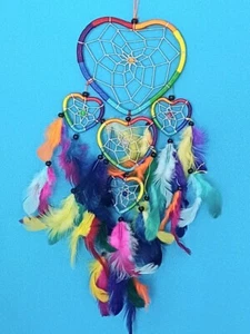 BOLSO DE FIESTA ATRAPASUEÑOS NIÑAS NIÑOS ARCO IRIS CHAKRA ATRAPASUEÑOS CORAZÓN NAVIDAD RELLENO - Imagen 1 de 1