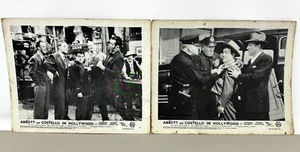 Lot of 2 Abbott and Costello In Hollywood Lobby Cards Photos Black & White - Picture 1 of 11