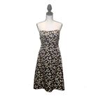 J. Crew Silk Fit and Flare Abstract Strapless Dress Size 2