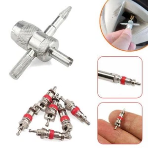 7Pcs Tyre Valve Core With Remover Tool Schrader Valves For Car Bike Repair.丨UK - Picture 1 of 12