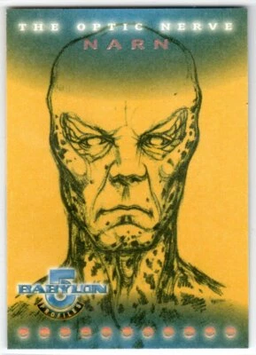 BABYLON 5 1999 SKYBOX PROFILES ON9 THE OPTIC NERVE INSERT CARD Narn - Image 1 of 2