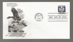 US Scott #O132, First Day Cover 1/12/83 Washington DC Single $1 Official - Picture 1 of 1