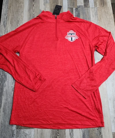 NEW Fanatics Toronto FC MLS Soccer Mens 1/4 Zip Super Lightweight Shirt MEDIUM Cover