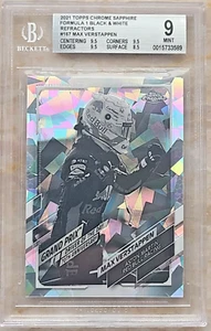 2021 Topps Chrome Formula 1 Sapphire Max Verstappen #167 Black & White  /15 F1 - Picture 1 of 3