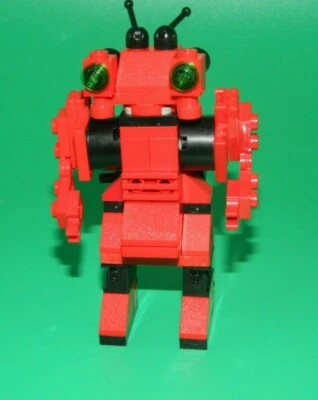 Vintage Classic Space Lego Spy Bot 1498 Red Custom Instructions Complete -7   - Image 1 of 4
