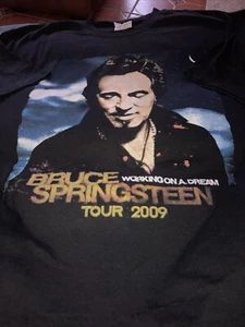 Bruce Springsteen Working on a Dream Tour Concert Mens Shirt Large Black 2009 - Picture 1 of 8