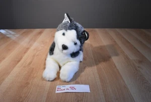 Peluche Husky Russ Blizzard gris y blanco con ojos azules (310-1471) - Imagen 1 de 5