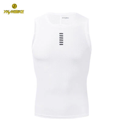 Chaleco de ciclismo para hombre MTB bicicleta debajo de la camisa capa base ropa interior sin mangas malla top Foto 1 de 4
