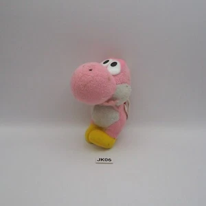 JK06 JUNK Yoshi Yossy Rosa Super Mario Bandai 1998 Peluche 4" Muñeca Juguete Japón - Imagen 1 de 15