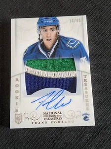 2013-14 PANINI NATIONAL TREASURES FRANK CORRADO #156 #ed 19/99 AUTO PATCH RC - Picture 1 of 2