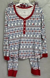 Tommy Hilfiger Womens 2-pc pajama set Size Medium Soft Cozy Comfy Long sleeve - Picture 1 of 19