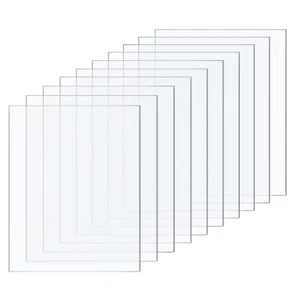 Taiyeestar 10 Pezzi Foglio Acrilico Trasparente da 1 mm 10x15cm Lastre Acrili... - Foto 1 di 7