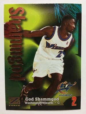 1997-98 Skybox Z-Force - God Shammgod - Washington Wizards - Rookie - #122 - Image 1 of 2