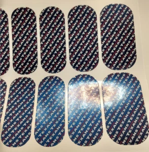 Jamberry Nail Wraps Full Sheet - NFL "Go Houston Texans" Football - Picture 1 of 2