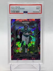 2022 Panini Prizm Travon Walker Purple Ice RC #339 Jacksonville Jaguars PSA 9 - Picture 1 of 4