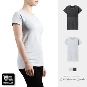 Performance kurzärmeliges Damen-T-Shirt Basic schweißableitend aktiv Activewear - Bild 1 von 7