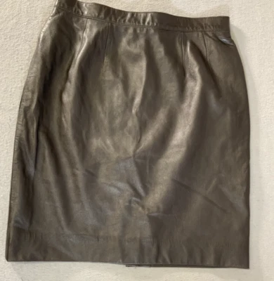 Falda recta hasta la rodilla de cuero negro CARLISLE talla 8 Foto 1 de 4