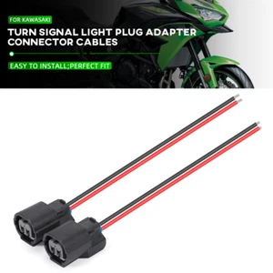 Turn Signal Plug Adapter Connector Cables For KAWASAKI Z650RS Ninja 650 ZX-4R/6R - Picture 1 of 10
