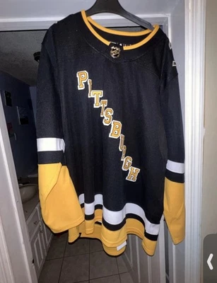 New Blank Adidas Pittsburgh Penguins Breakaway NHL Jersey Sz 60 - Image 1 of 4