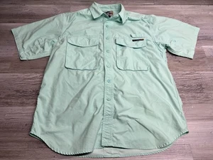 Exofficio Shirt Sz M Fishing Vented Lightweight Short Sleeve Collared Polycotton - Picture 1 of 6