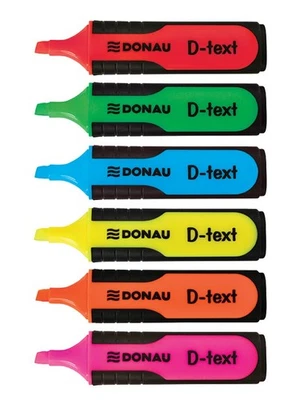 Donau D-Text Textmarker /6 Stück/ 7358906PL-99 - Bild 1 von 2
