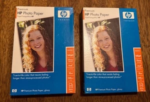 NOWY Oryginalny papier fotograficzny HP Premium 4"x6" Błyszczący 100 arkuszy Inkjet Q1990A - Zdjęcie 1 z 4