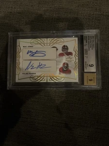 2021 Leaf Trinity Gold Spectrum Mac Jones / Najee Harris 1/1 - Picture 1 of 2