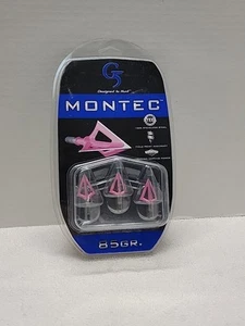 NEW - G5 Broadhead Montec BroadHeads 3pk 85 Grain 1" Cutting Diameter - Picture 1 of 2